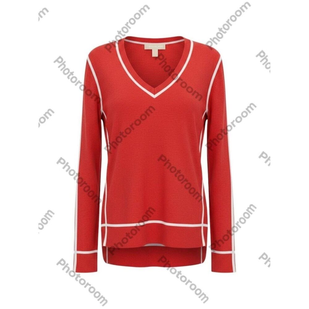 Michael Kors Women's V-Neck Sweater Women L